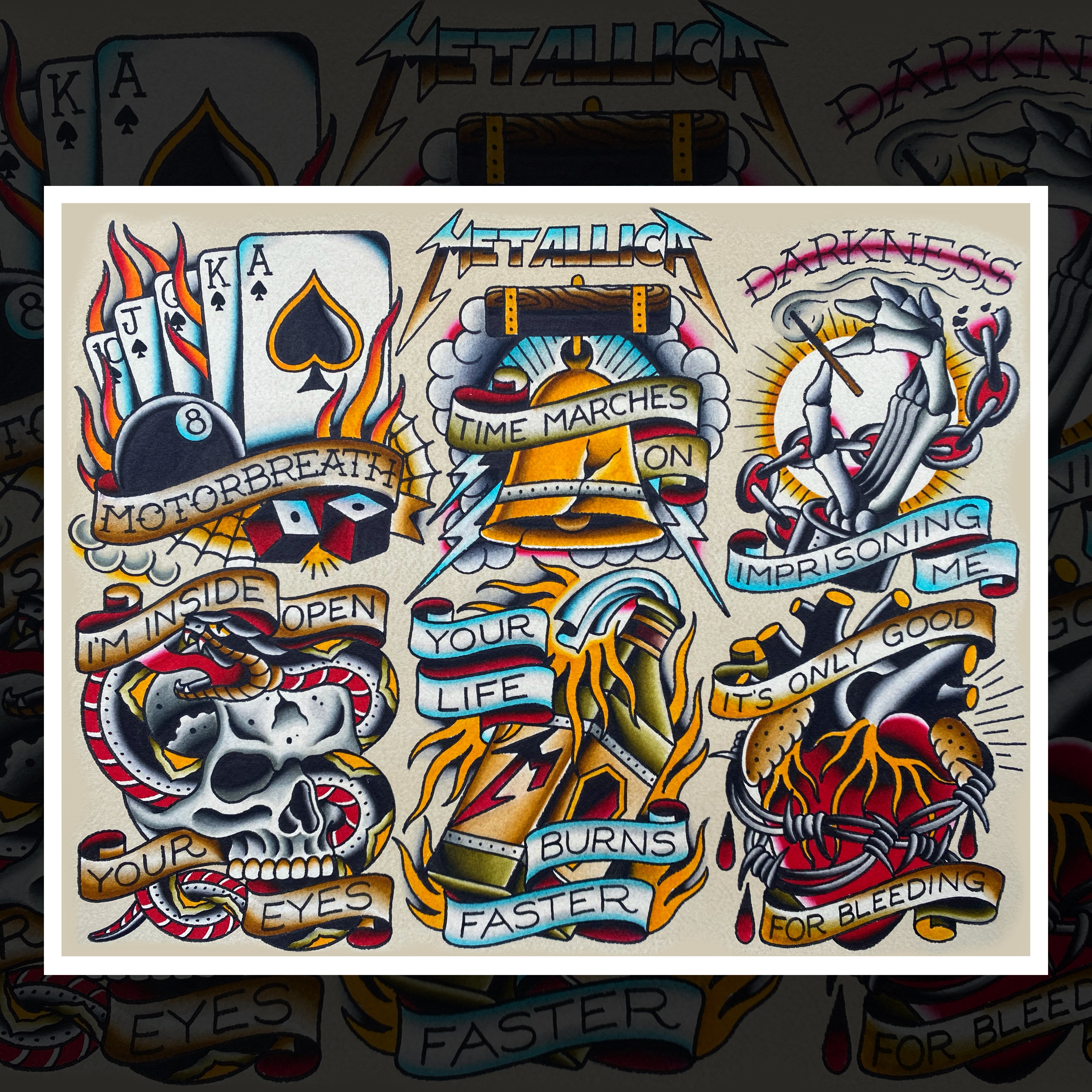 METALLICA FLASH SHEET