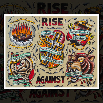 RISE AGAINST FLASH SHEET