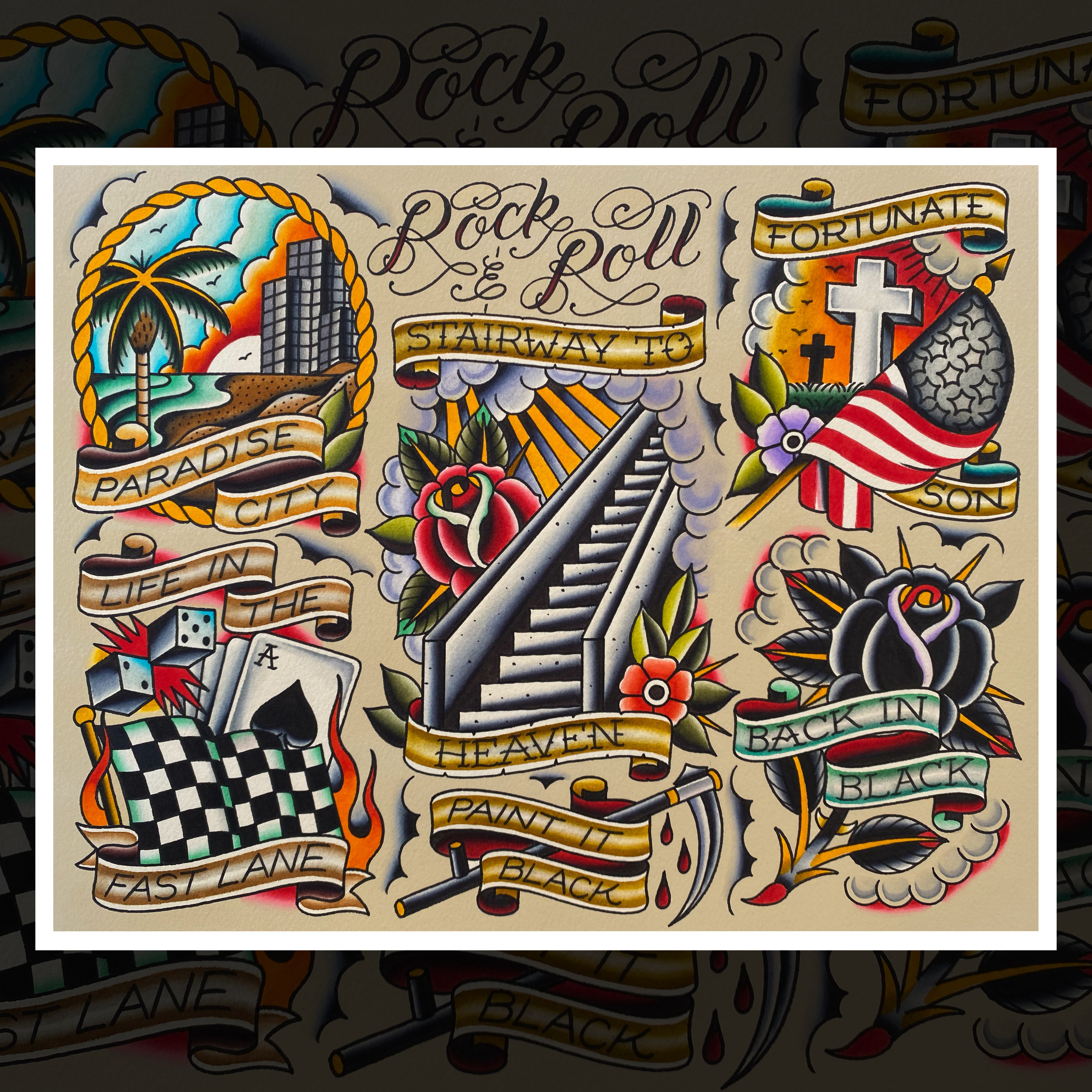 ROCK & ROLL FLASH SHEET