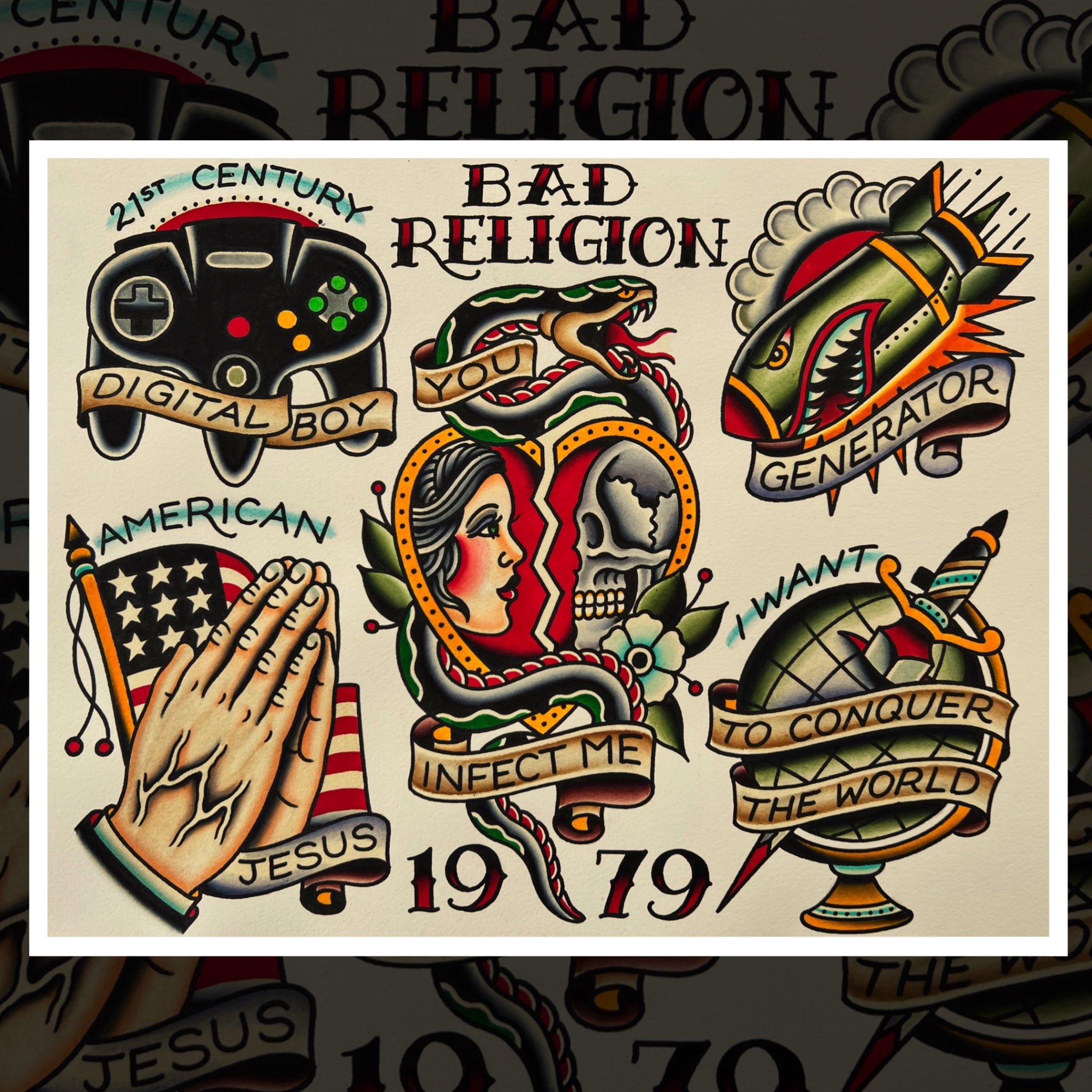 BAD RELIGION FLASH SHEET