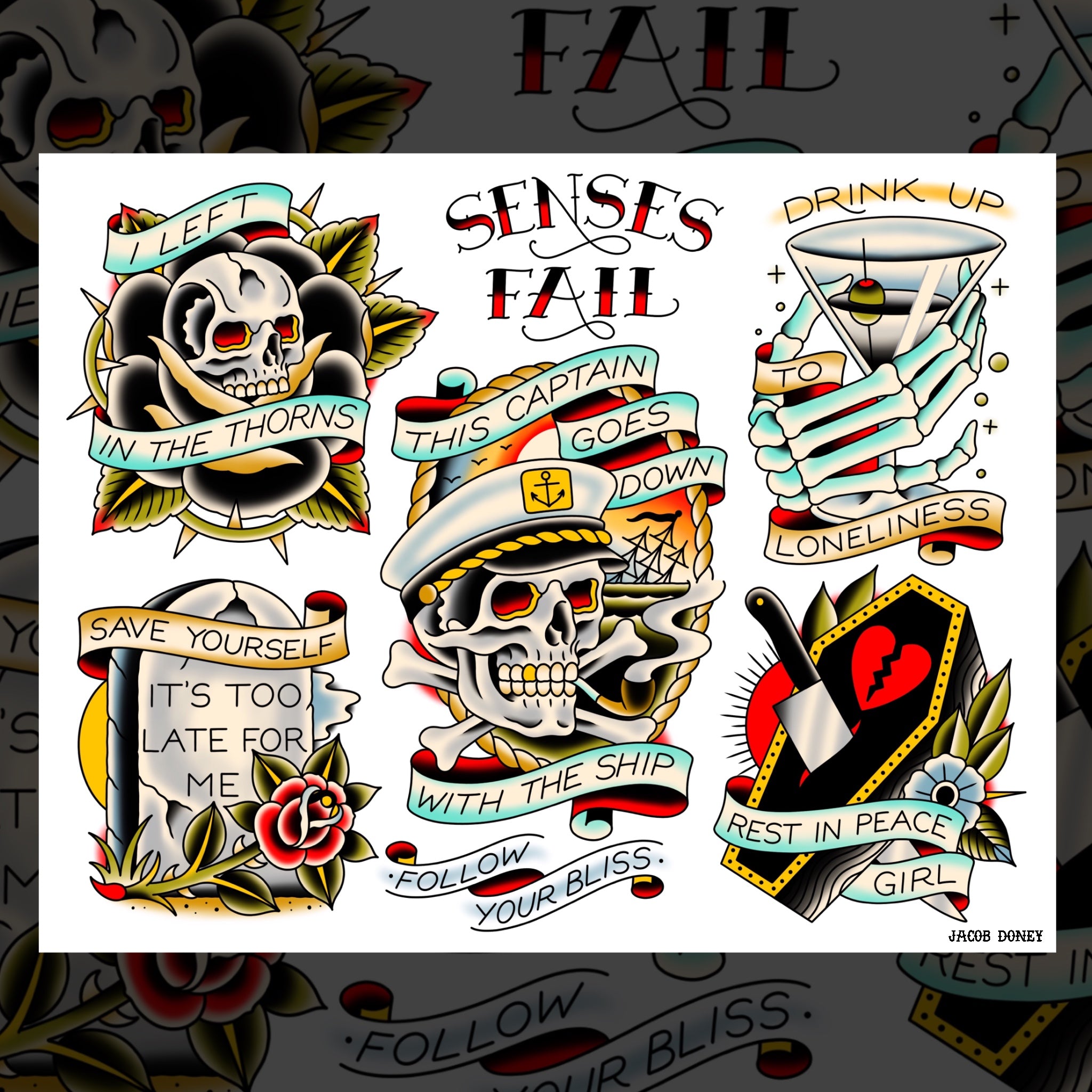 SENSES FAIL FLASH SHEET