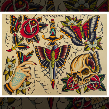 BUTTERFLIES FLASH SHEET