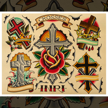 CROSSES TATTOO FLASH