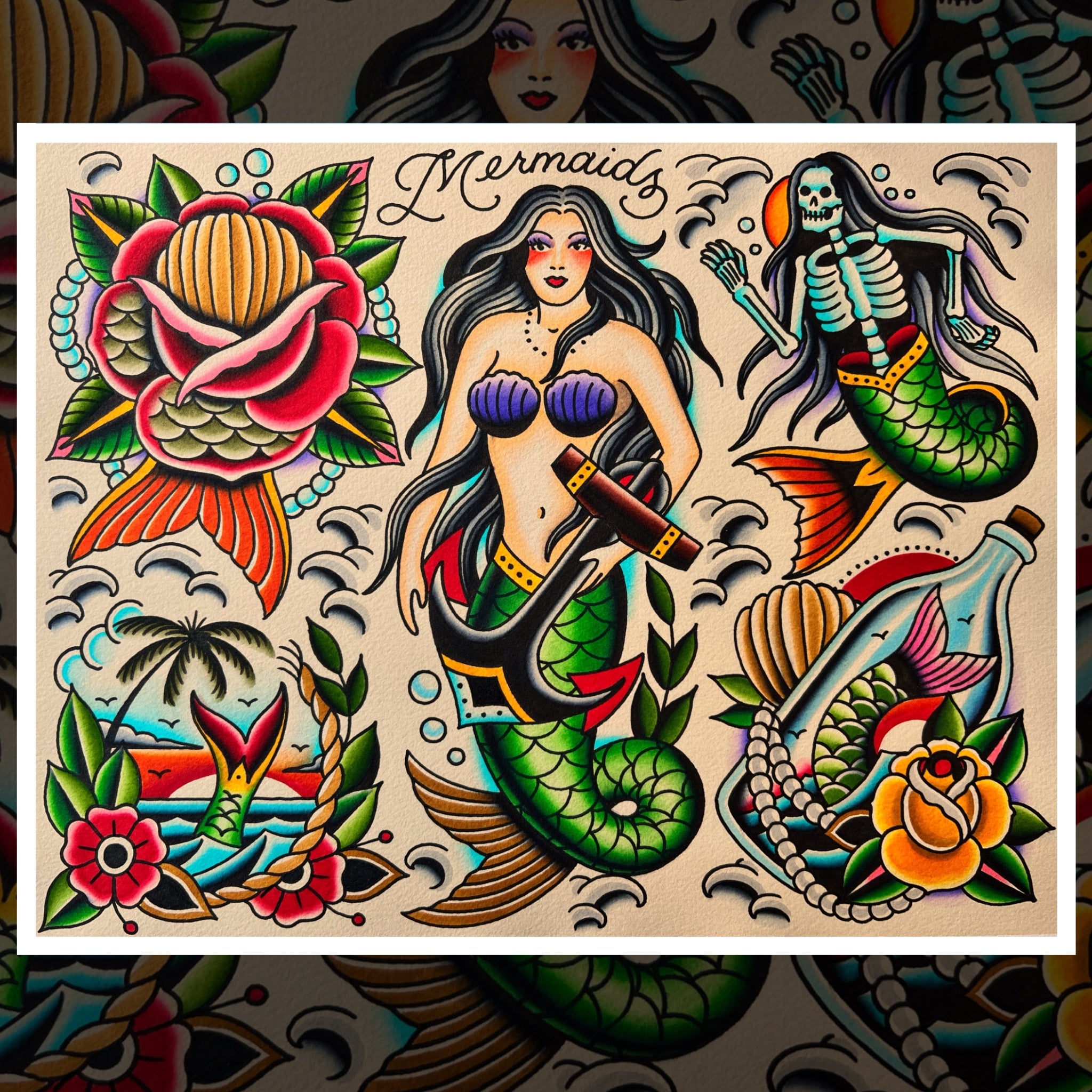 MERMAID FLASH SHEET