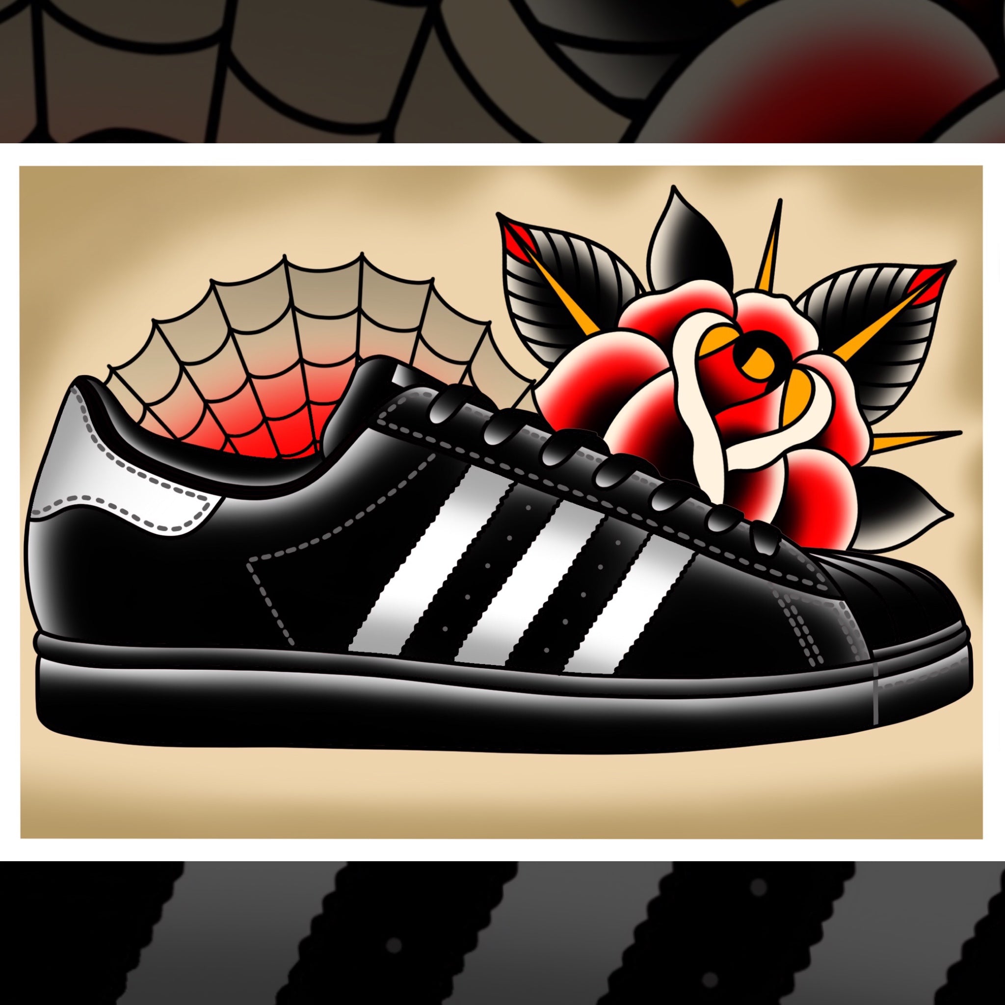 ADIDAS SHELL TOE PRINT
