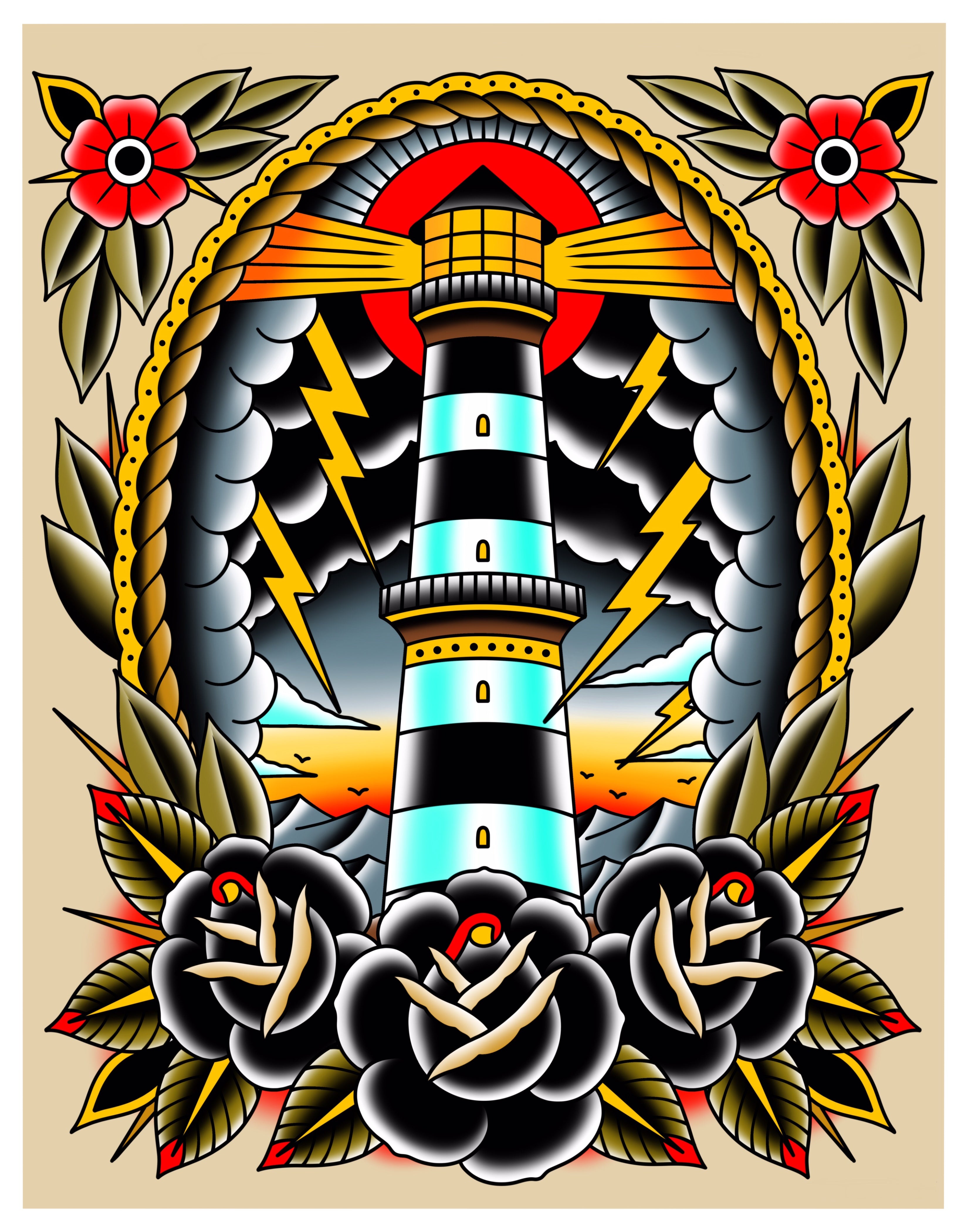 DIGITAL DOWNLOAD LIGHTHOUSE PRINT