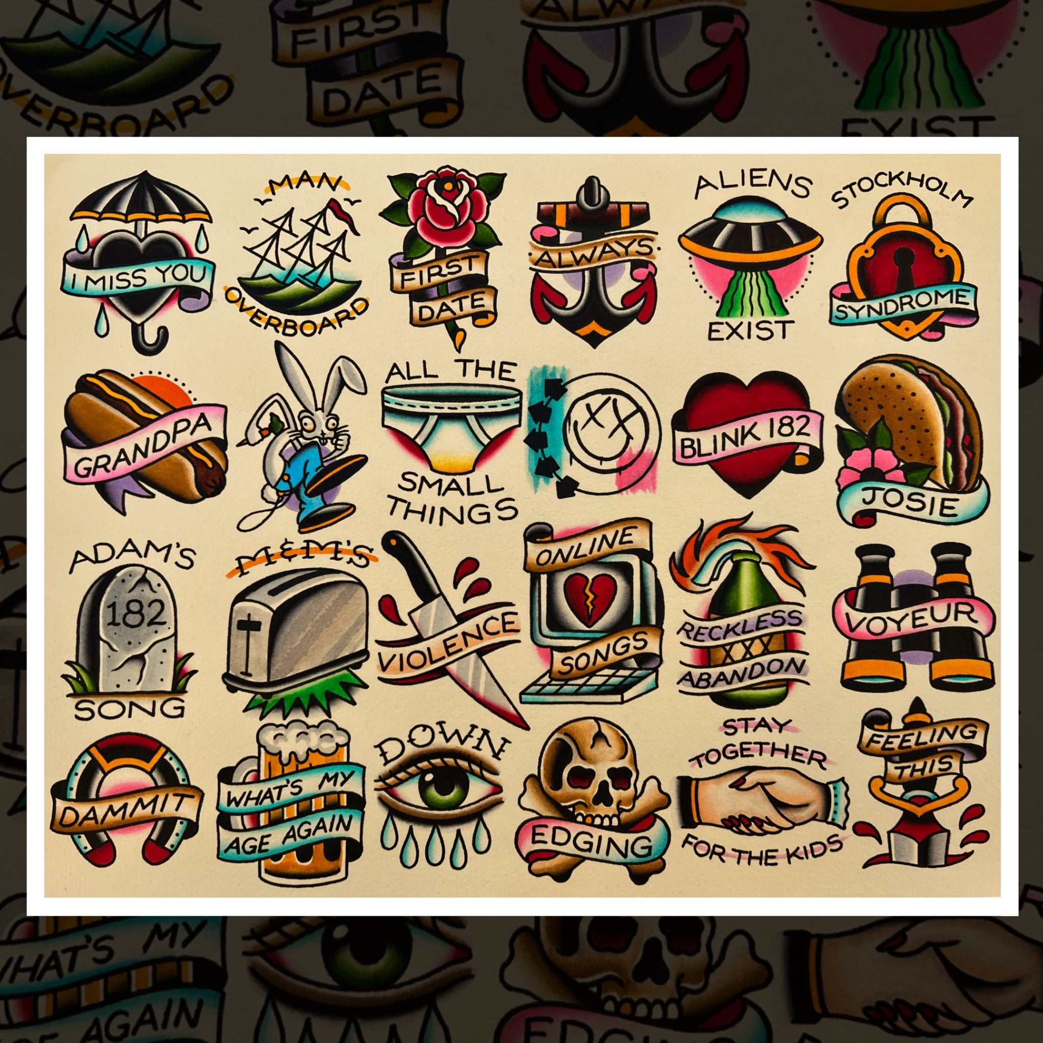 BLINK 182 V.2 FLASH SHEET