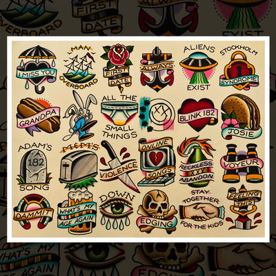 BLINK 182 V.2 FLASH SHEET