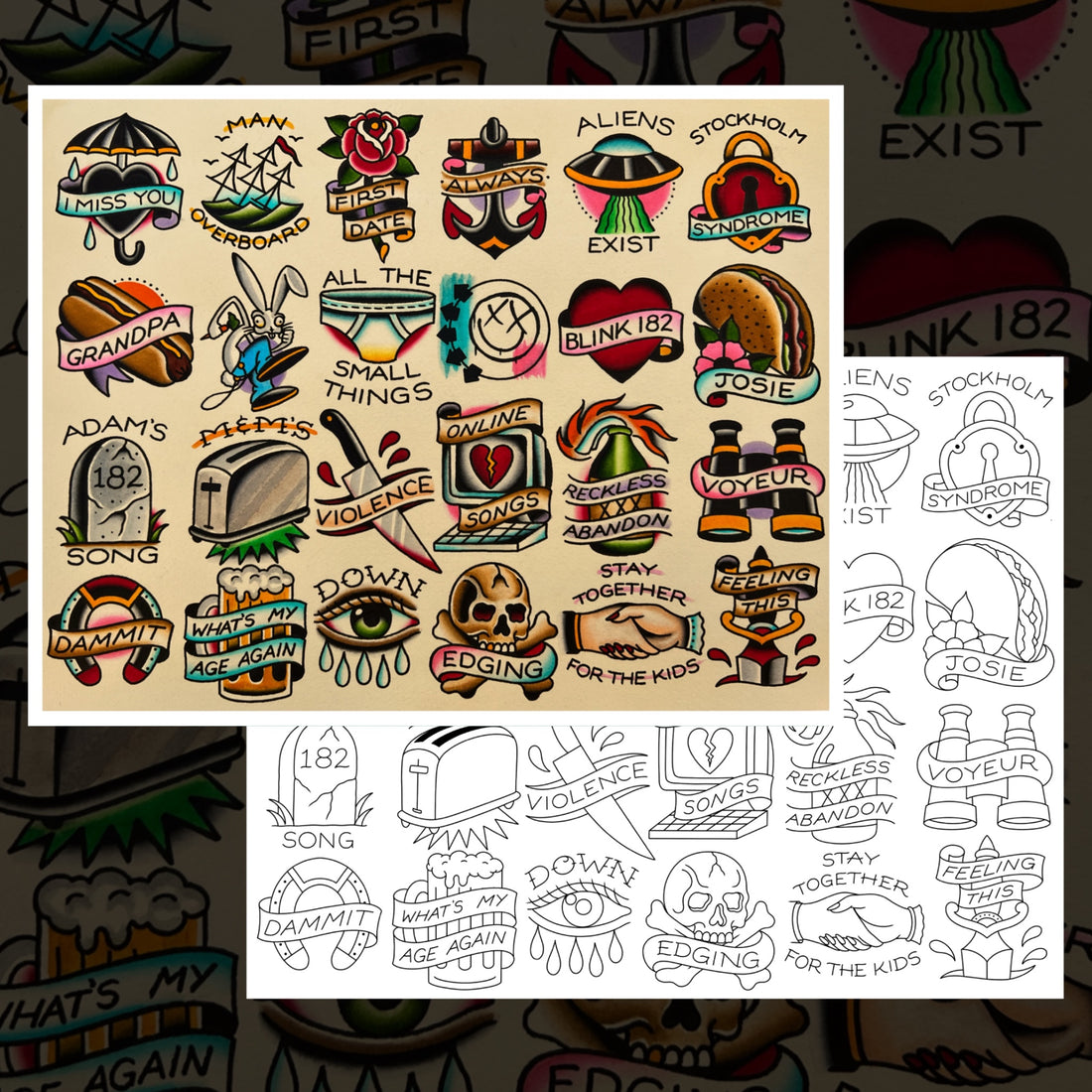 BLINK 182 V.2 FLASH SHEET