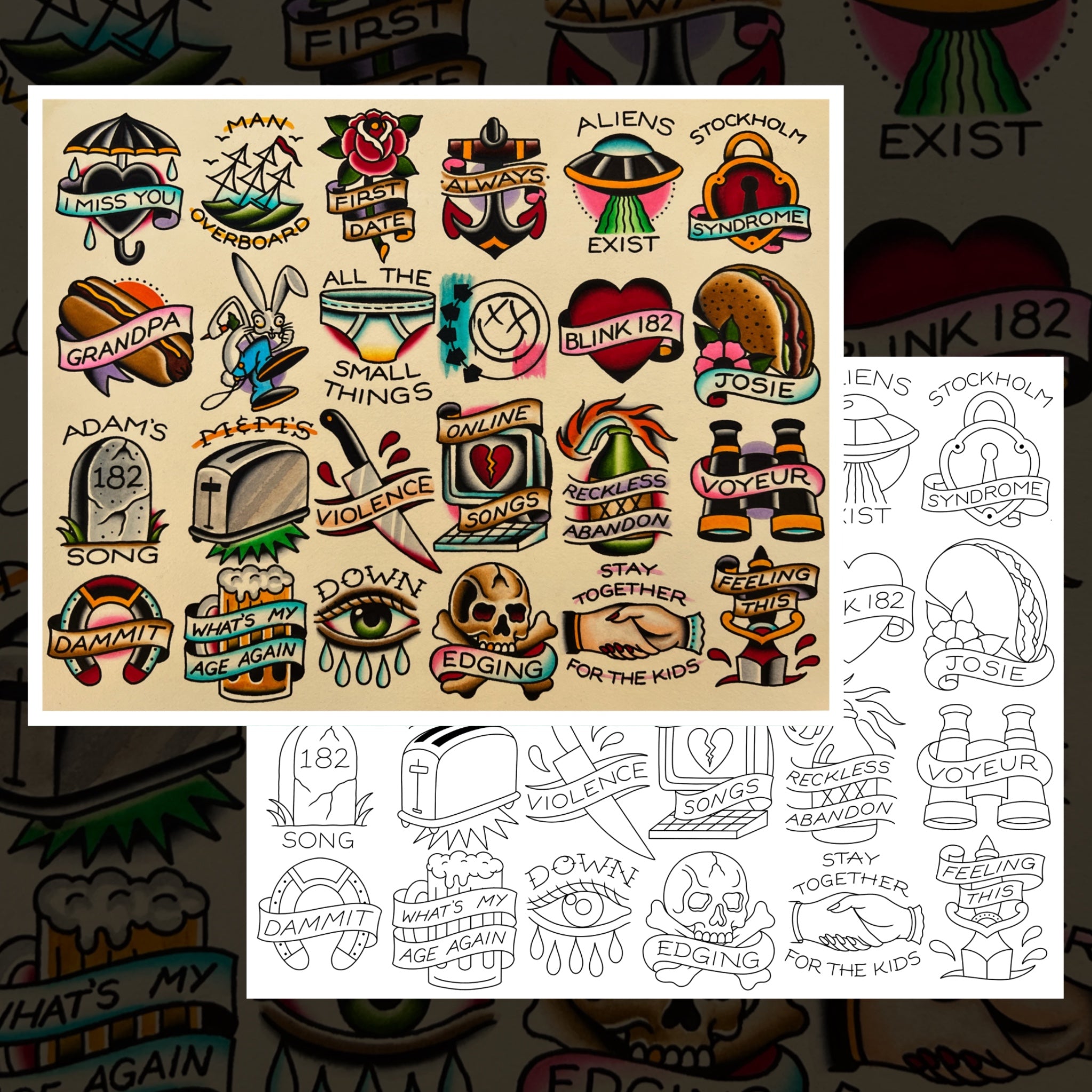BLINK 182 V.2 FLASH SHEET