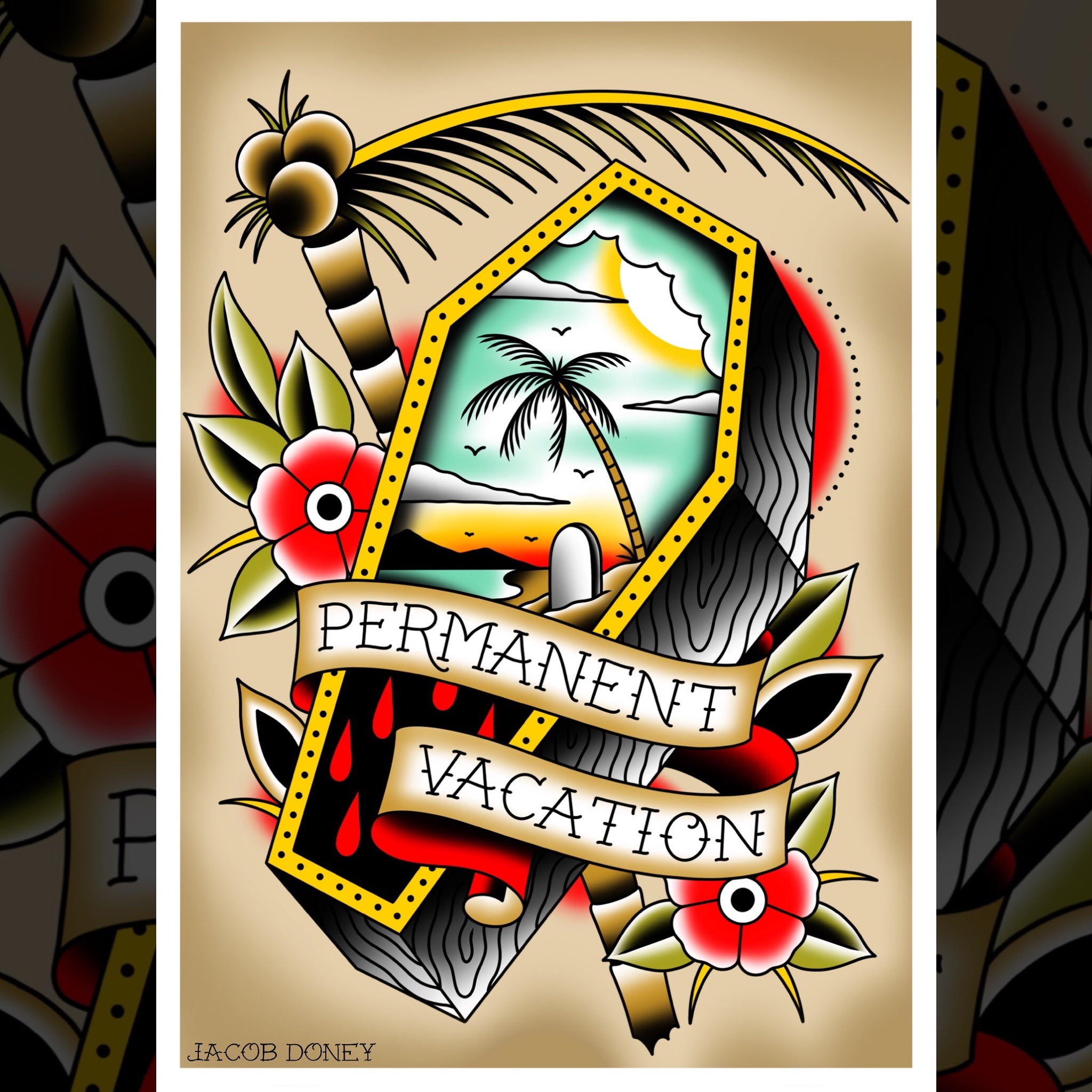 PERMANENT VACATION PRINT