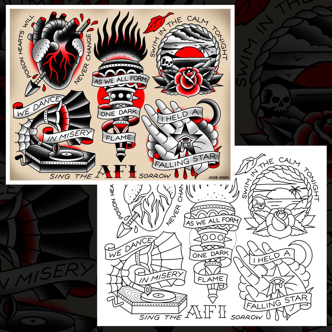 AFI - SING THE SORROW FLASH SHEET