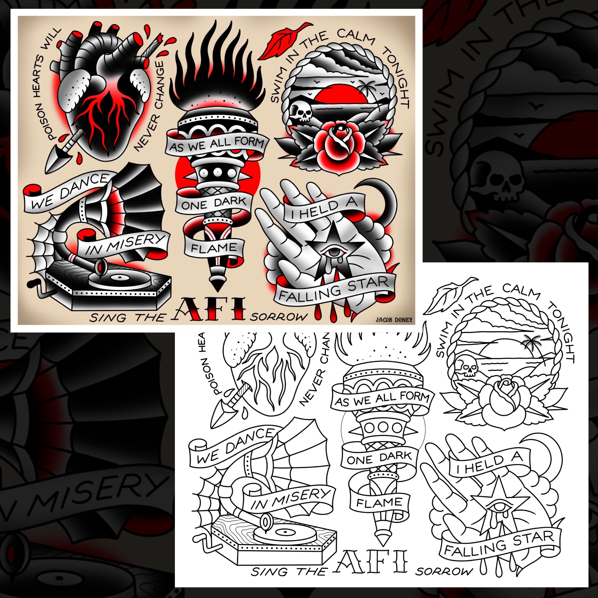AFI - SING THE SORROW FLASH SHEET