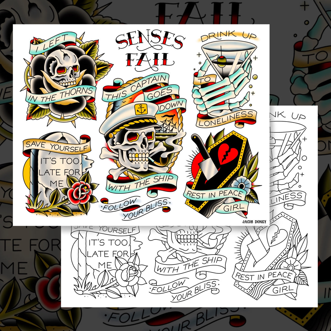 SENSES FAIL FLASH SHEET