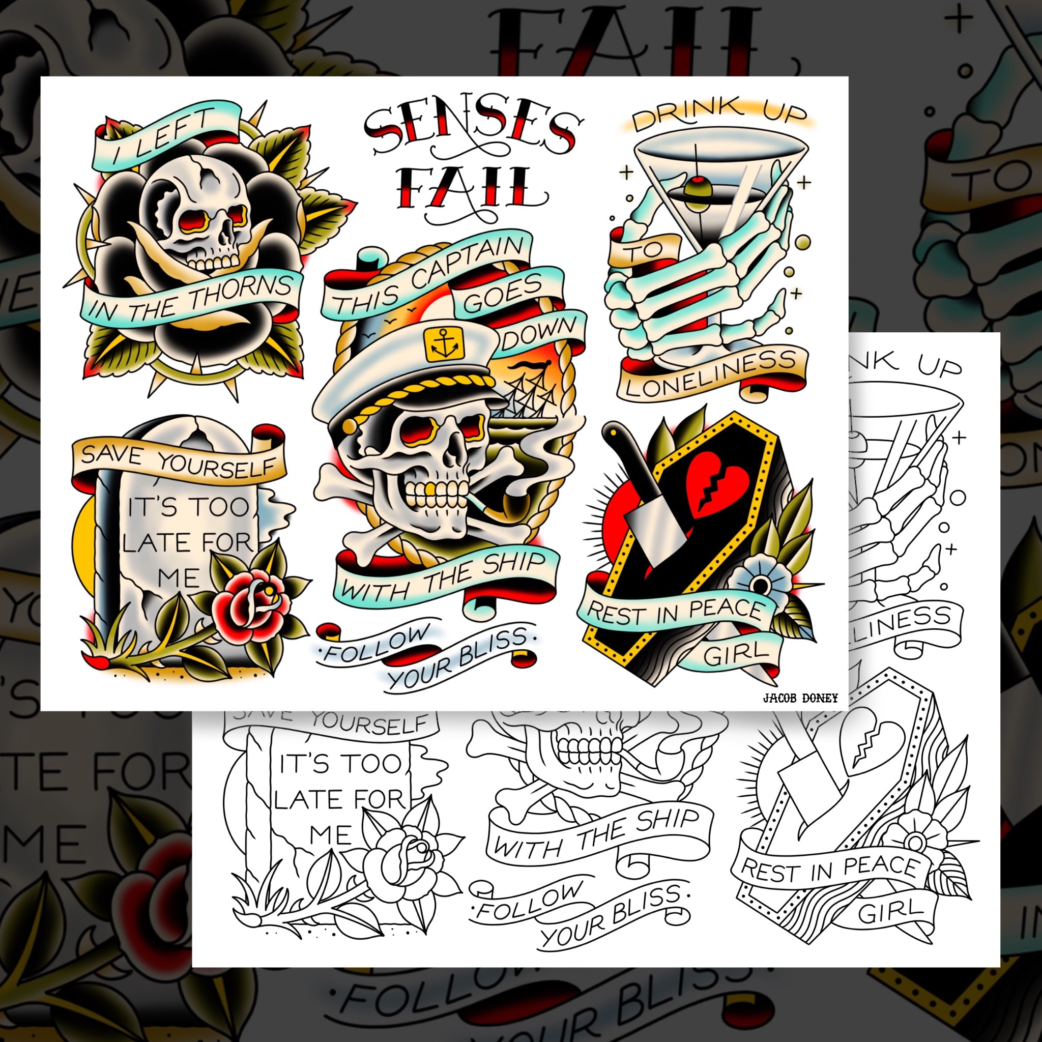 SENSES FAIL FLASH SHEET