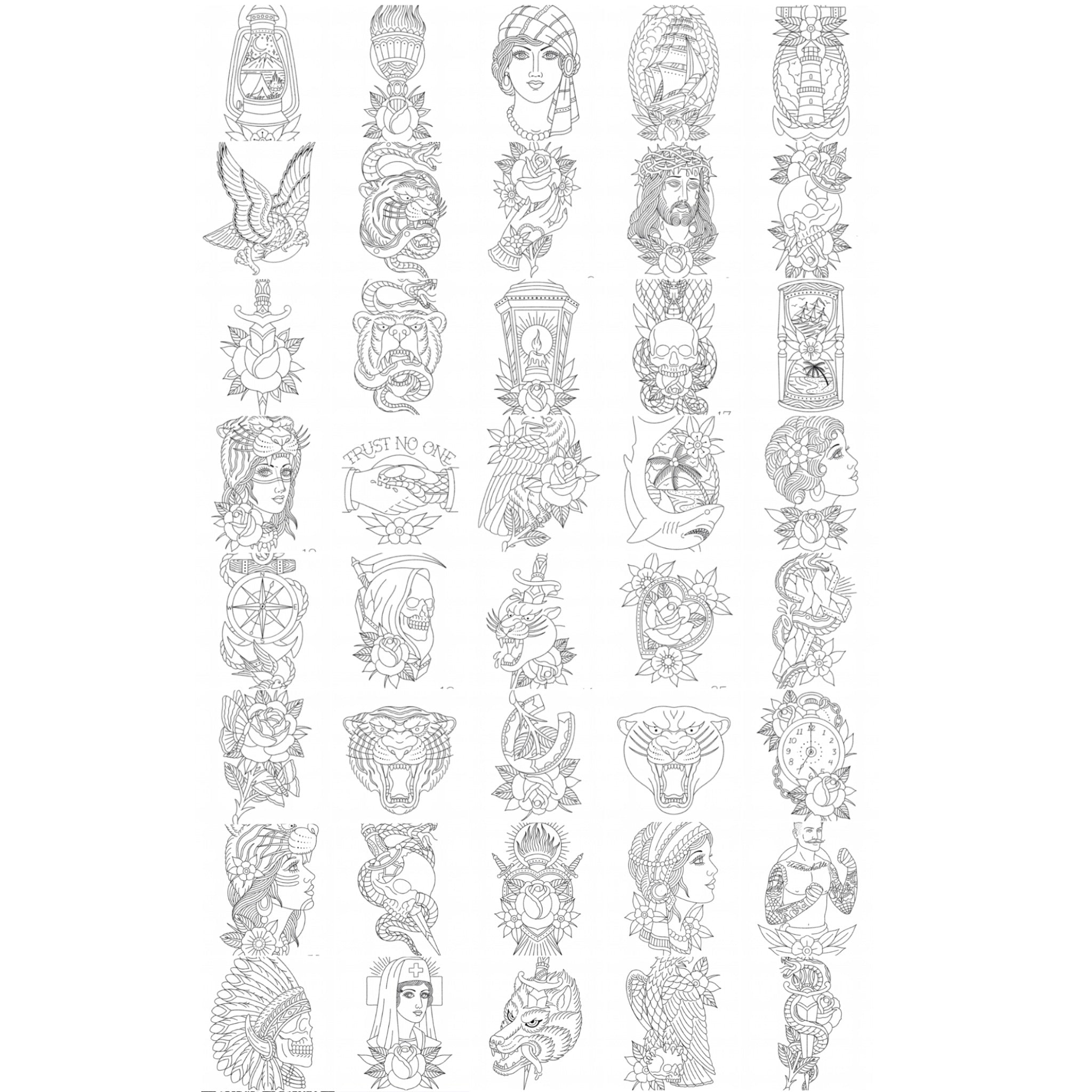 Digital Download Line Drawings Book