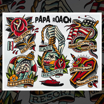 PAPA ROACH FLASH SHEET