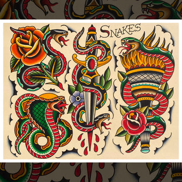 SNAKES FLASH SHEET