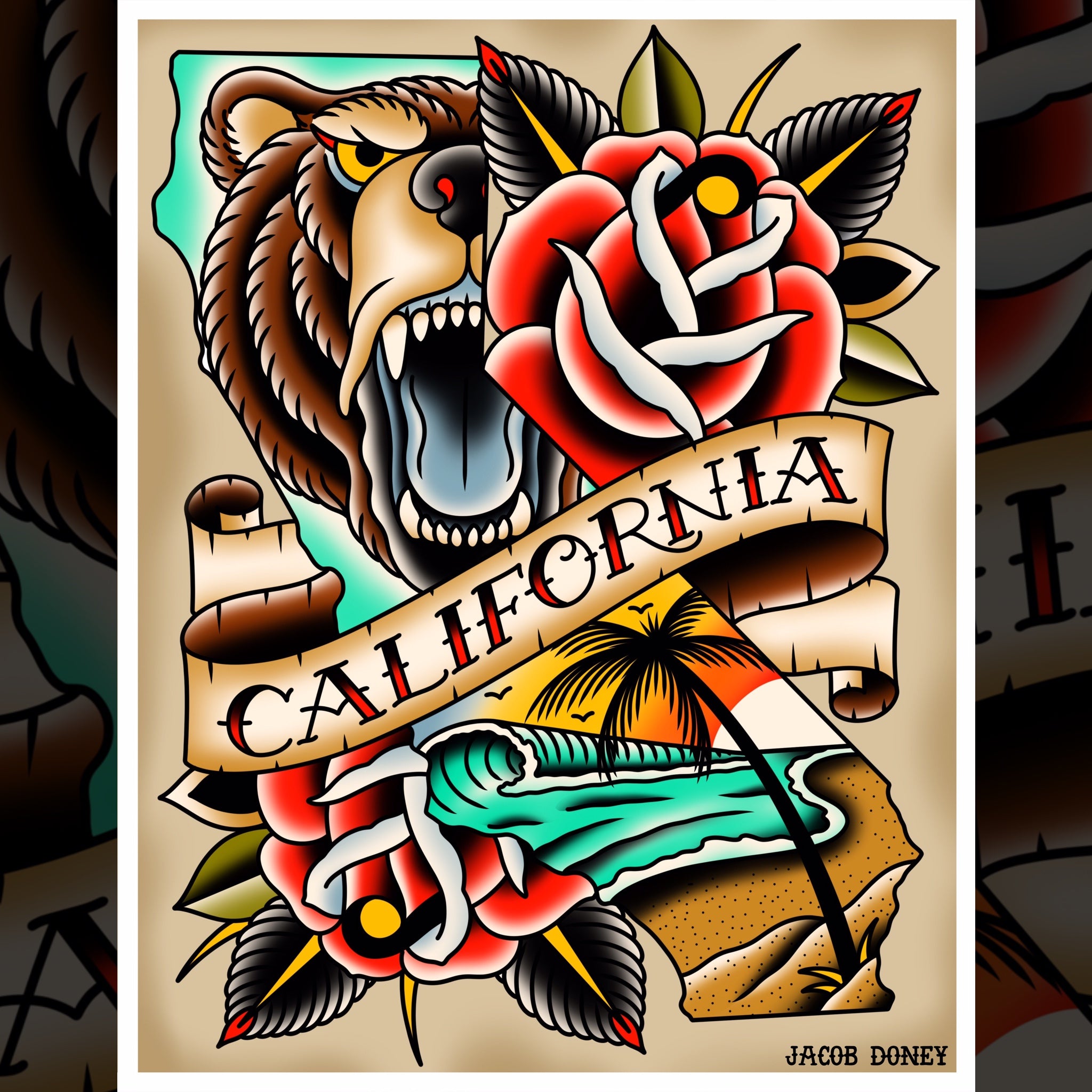 CALIFORNIA LOVE PRINT