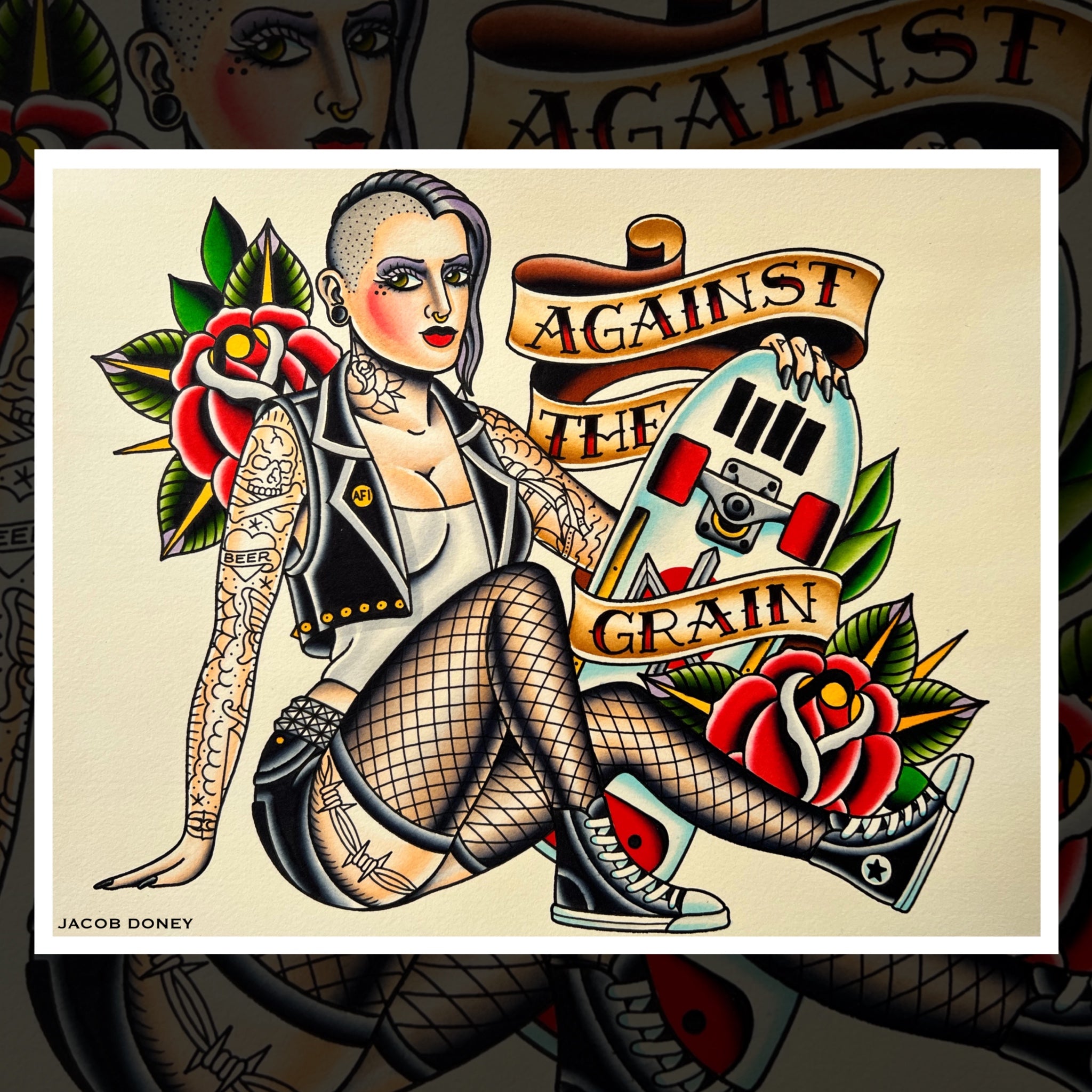 PUNK ROCK GIRL PRINT