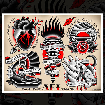 AFI - SING THE SORROW FLASH SHEET