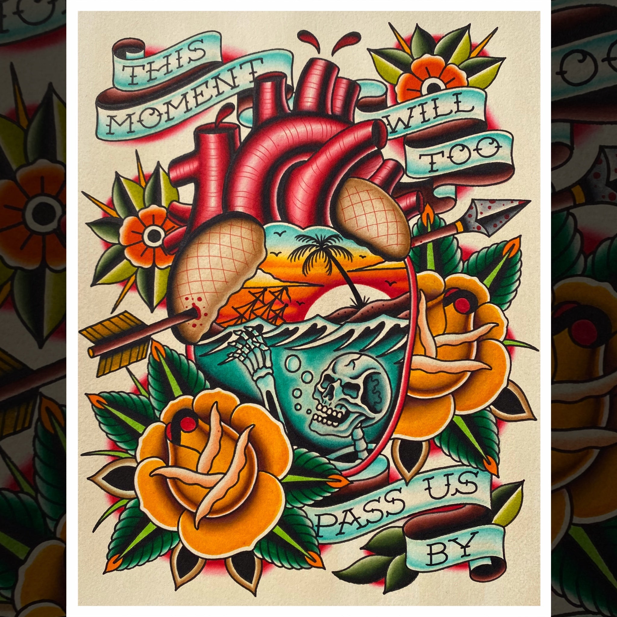 PARADISE HEART PRINT